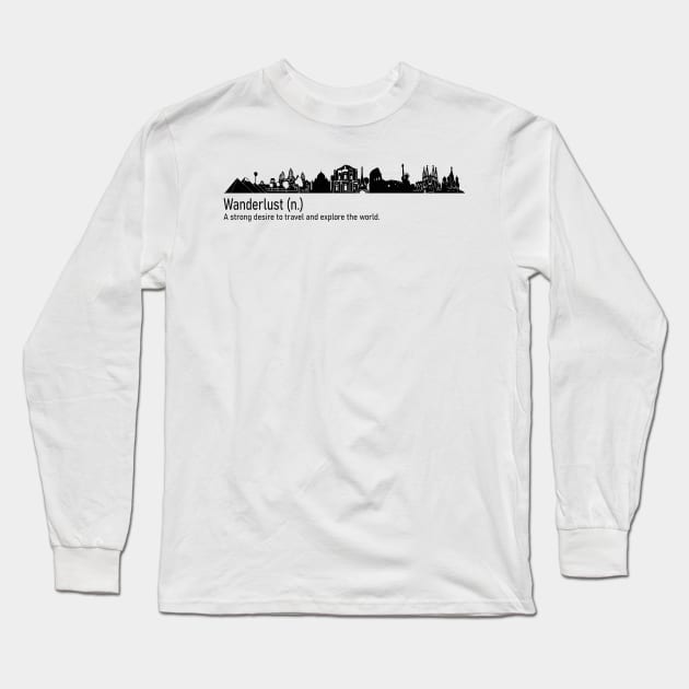 Wanderlust Long Sleeve T-Shirt by Siniguelas